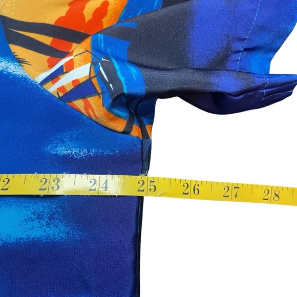 Vtg Kennington Mens Shirt Blue Large Button Up Hawaiian Beach California Island - Picture 5 of 7